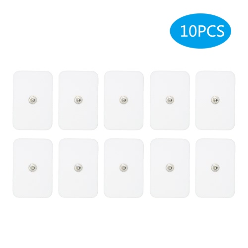 

10 Pack Многоразовые электроды Pads Self-Stick Gel Snap-On Pads FDA & CE Approved