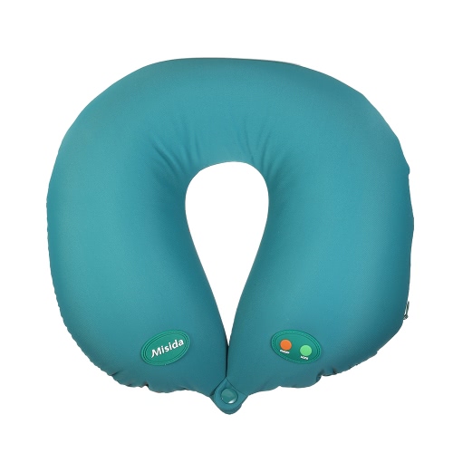 Misida Em forma de U Massa Massagem Almofada Vibrante 6 modos Massager Cervical Elétrico