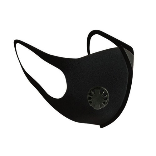 

New Double Valve Air Filter Anti-Virus Mask Mouth Mask with Filter Pad Cotton Respirator Black Face Mouth Reusable Mask Non-woven Fabrics with Filter Pad