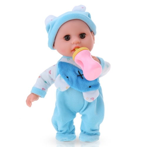 Talking Recording Baby Doll Language learning Reborn Touch Doll 30cm