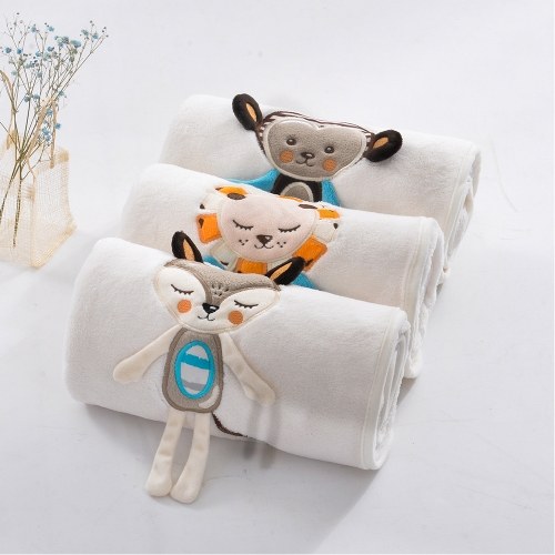 

Baby Blanket Soft Flannel Swaddling Embroider Коляска Автомобиль Диван Постельное белье Одеяло Мальчик-мальчик Лев