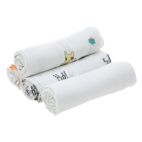 

Одеяло младенца малыша 100% Ораническое Bamboo Muslin 2 слоя одеяло 53 * 40 дюймов для кровати Коляска Crib Car Уход за крышкой Белый