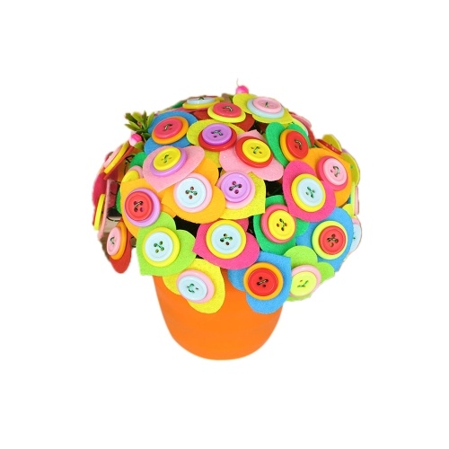 

DIY Craft Handmade Button Bouquet Materials Железный пуговичный комплект для лепестков для детей
