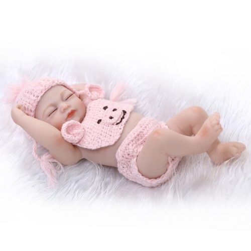 10 en Reborn Baby Rebirth Doll Kids Gift Todos Gel de Sílice Girl