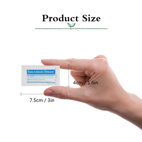 Decdeal 10PCS Triple Antibiotic Ointment 0.9gram/Packet First Aid Kit