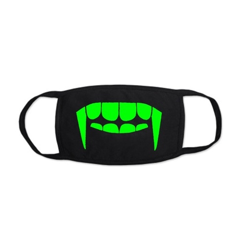 

1pc Fashion Luminous Face Mask Funny Cotton Face Shield Anti-Dust Washable Reusable Mask