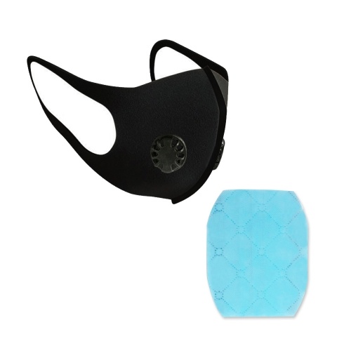 

Disposable Protection Hygiene Supply Black Single Double Valve Dust Mask Square Round Mask Pad