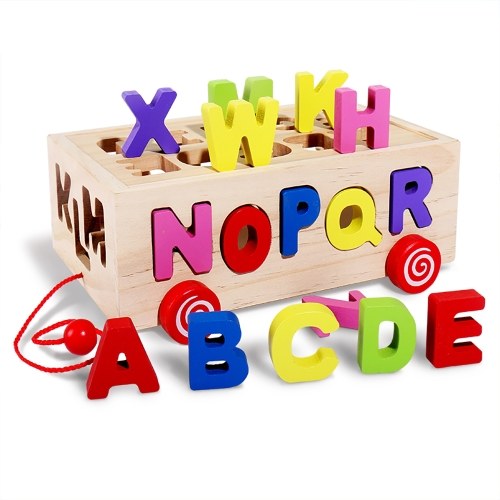 

Wooden Activity Cube Shape & Color Sorter