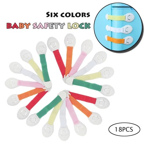 

6PCS Child Colorful Lock Protection Of Children Locking Doors Safety