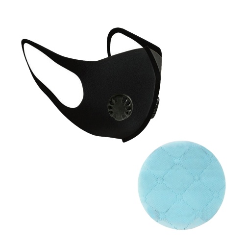 

Disposable Protection Hygiene Supply Black Single Double Valve Dust Mask Square Round Mask Pad