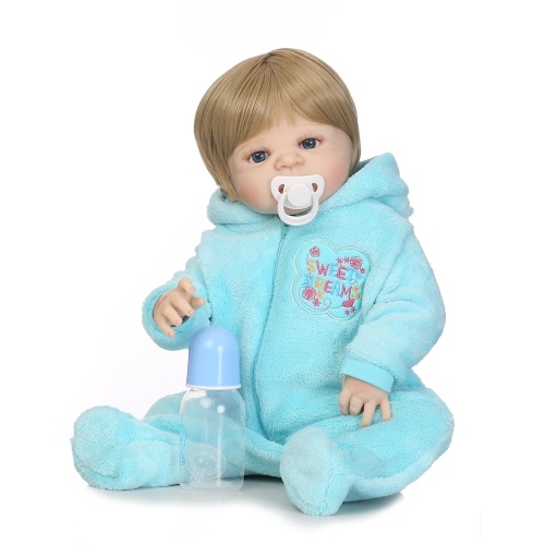 

Reborn Baby Girl Doll 22-дюймовый мягкий полный силиконовый виниловый кузов Lifelike Toddler Doll