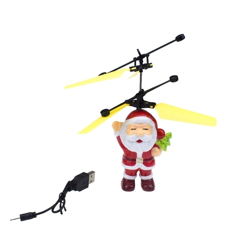 Motion Sensor Santa Claus Closed Eyes And Take Christmas Tree Flying Toys