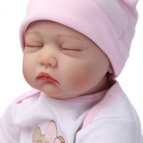 

22inch 55cm Reborn Малыш Baby Doll Girl PP наполнение Силиконовая спящая кукла Boneca с одеждой Lifelike Cute Gifts Toy