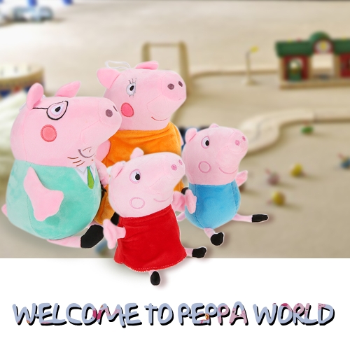 

Cute Peppa Family Pig Plush Stuffed Toys