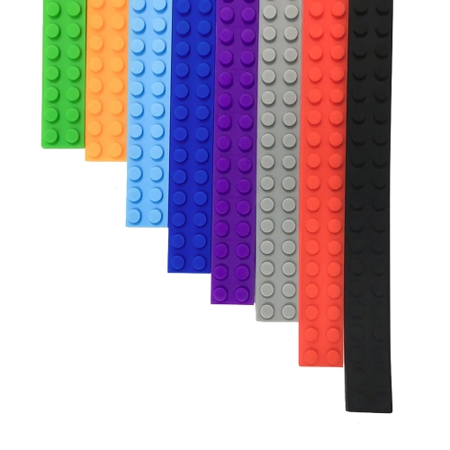 Cinta de bloques de construcción reutilizables de silicona para Lego Lover Kids Gift portátil sin daños a los niños