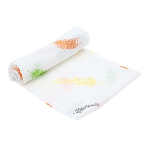 

Одеяло младенца малыша 100% Ораническое Bamboo Muslin 2 слоя одеяло 53 * 40 дюймов для кровати Коляска Crib Car Уход за крышкой Белый