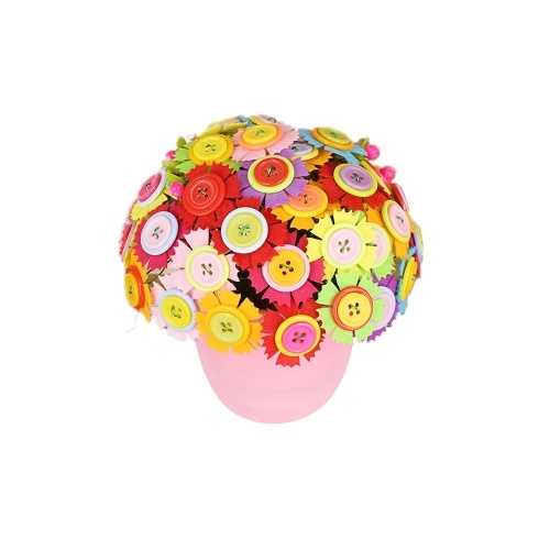 

DIY Craft Handmade Button Bouquet Materials Железный пуговичный комплект для лепестков для детей
