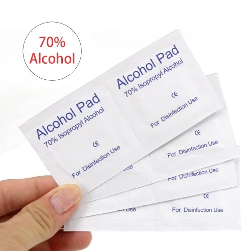 100 Counts Alcohol Formula Wipes Pads Disposable Alcohol Prep Wipes