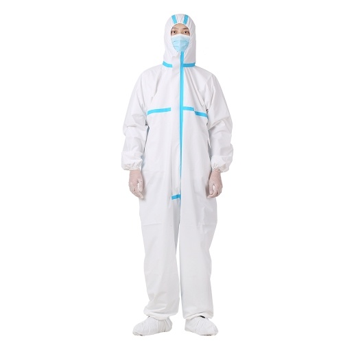 

Coverall Disposable Anti-epidemic Plastic Closures Isolation Suit Prevent Invasion for Staff Protective Clothing Dust-proof Coveralls Antistatic