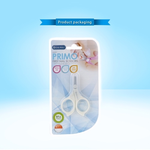 

Safety Rounded Baby Nail Scissors Stainless Steel Toenail Fingernail Cutter For Newborn Infant White