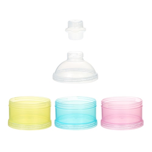 

3 Layer Milk Powder Dispenser Box Case Stackable Formula Suger Box Pill Snack Containers BPA Free