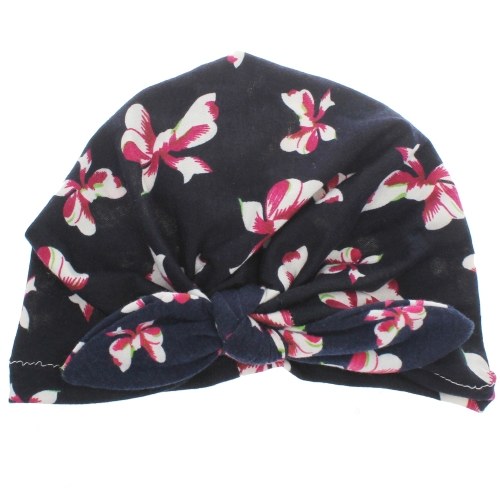 

Cute Fashion Flower Printed Bowknot Pullover Hat