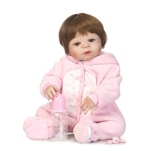 22in Reborn Baby Rebirth Doll Kids Gift All-Silica Gel Girl