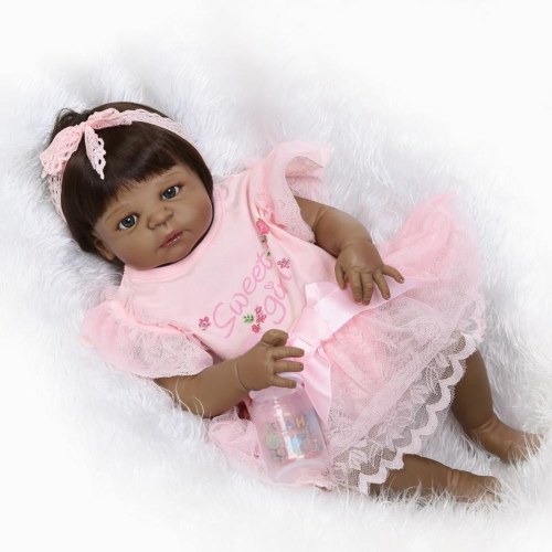 22in Reborn Baby Rebirth Doll Kids Gift All Silica Gel Girl