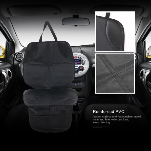 

Car Seat Protector Seat Back Cover Pet Mat Full-Length Padded Waterproof Non-slip For Baby Infant Kid Safety Seat PVC Leather