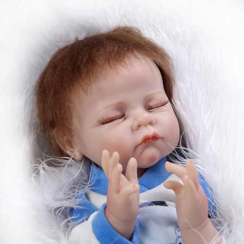 

22in Reborn Baby Rebirth Doll Kids Gift Blue Plush