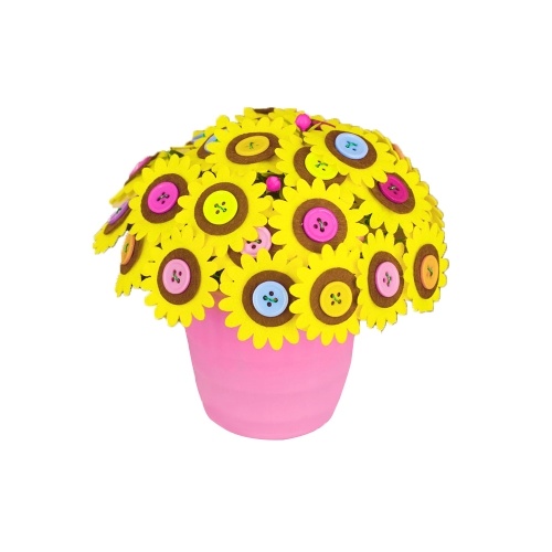 

DIY Craft Handmade Button Bouquet Materials Железный пуговичный комплект для лепестков для детей