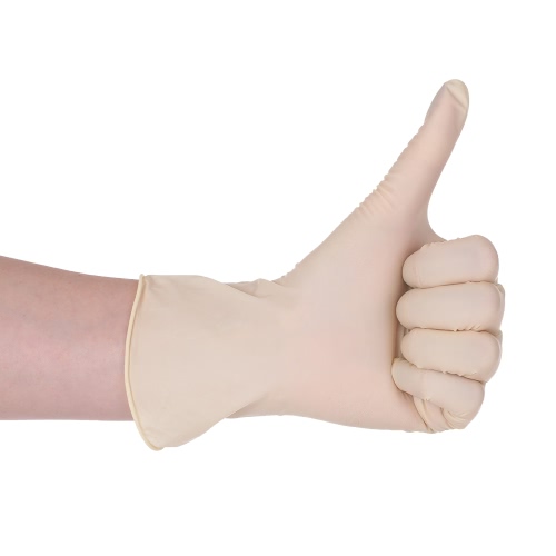 

Decdeal 100PCS Disposal Latex Gloves Powder Free Medical Exam Gloves