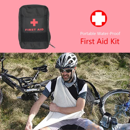

43PCS water-proof and tear-resistant First Aid Kit magic tapes for easy attachment to backpack FDA Approved