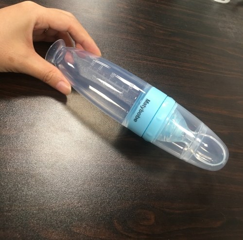 

Matybobe Baby Toddler Leak-proof Food Dispensing Spoon Juice Cereal Feeding Bottle 90ml