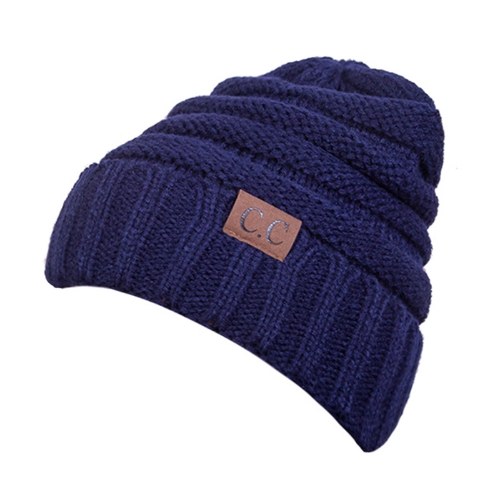 Sombrero de invierno unisex tejido grueso grueso