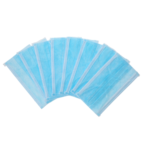 

Carevas 50PCS Earloop Disposal Face Masks 3-Ply Non-Woven Filter Mask for Dust/Air/Flu Germ/Odor