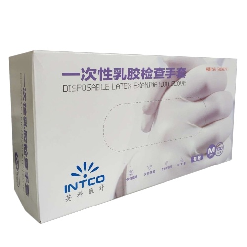 

INTCO 100Pcs Disposable Latex Gloves