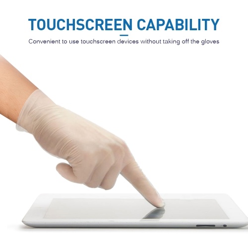 

Industrial PVC Gloves Disposable Latex Free Powder Free Touchscreen Gloves for Cooking Restaurant Bakery