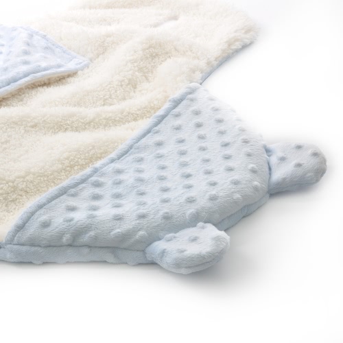 

Вязание сплошной цвет Baby Swaddle Wrap Newborn Soft Snuggle Пеленание одеяла Сгущение Теплые спальные мешки