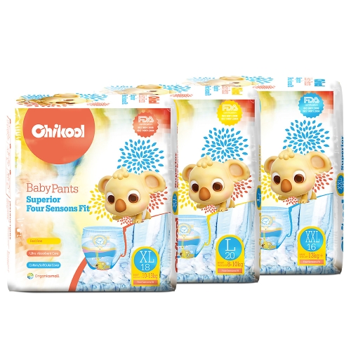 

Chikool Baby Training Diaper Pants Size L 20 Count For 18-22lb Baby Pull-Up Diapers Nappy Breathable Soft