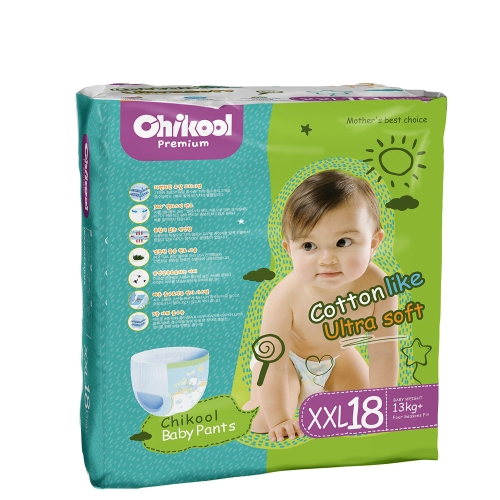 Chikool Baby Training Diaper Pants Double Absorbent Layer Size L 22 Count For 18-22lb Baby Pull-Up Diapers Nappy