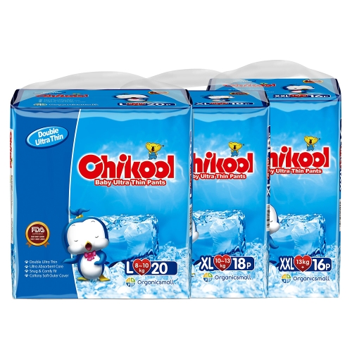 

Chikool Детские тренировочные брюки для пеленок Ultra Thin Size L 20 Count для 18-22lb Baby Pull-Up Подгузники Подгузник Breathabl