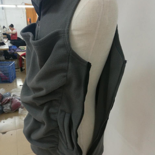 

Womens Kangaroo Hoodie Sleeveless Vest Outwear Coat Jacket for Baby Carriers Black S