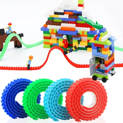 

Многоразовые силиконовые строительные блоки Лента для подарка для детей Lego Lover Portable Безвредность для детей