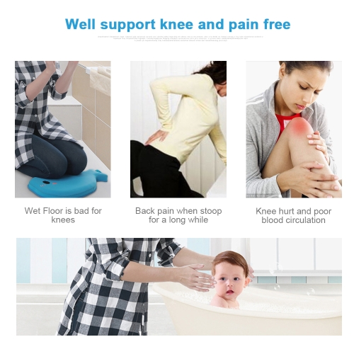 

Foam Kneeler Pad Cushion Mat Waterproof Anti-Skid Protection For Baby Bathing Blue