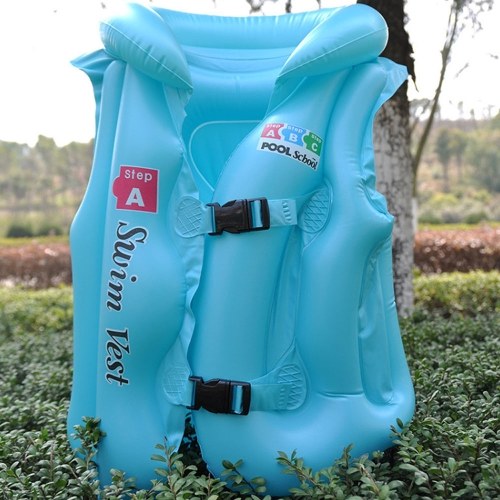 

Baby Kids Float Надувной плавательный жилет Твердый цвет жизни Куртка Плавание Помощь Обучение плавания