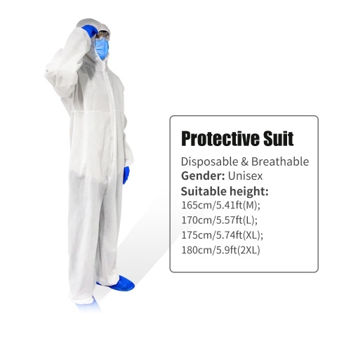 

Protective Suit Breathable Protective Coverall Hazmat Suits