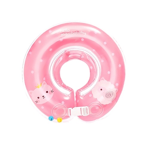

Baby Bath Swim Ring Newborn Neck Circle Ring Inflatable Trainer Swimming Pool Float Seat Animal Pattern Blue S