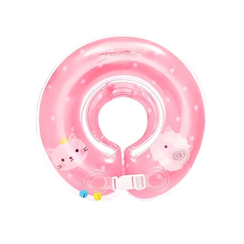 Baby Bath Swim Ring Neonato Collo Cerchio Anello Gonfiabile Trainer Piscina Galleggiante Sedile Modello Animale Blu S