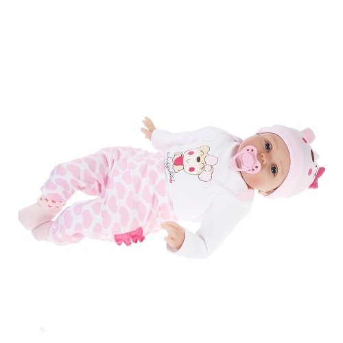 

Second Hand Silicone Reborn Baby Doll With Rooted Hair Clothes Diaper Newborn Baby Girl Doll Boneca 22inch 55cm Lifelike Cute Girl Gifts Toy